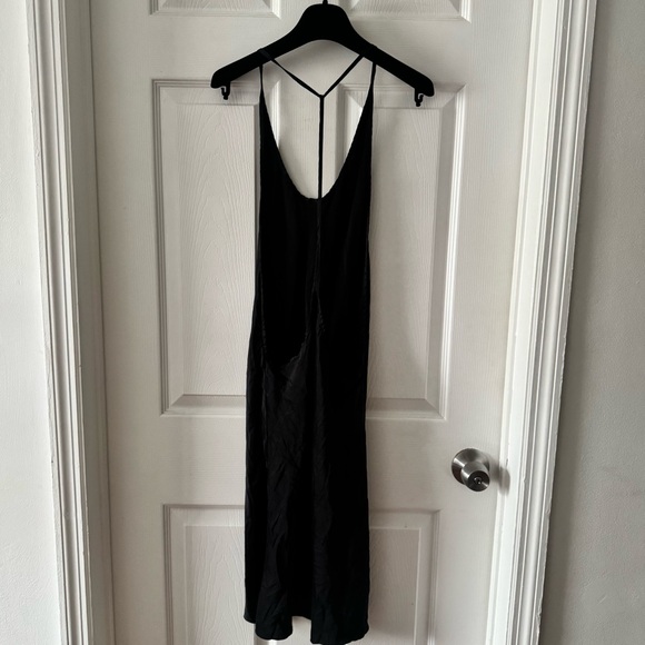 ann demeulemeester backless dress Jersey Cowl Neck Backless Maxi Dress in Ivory